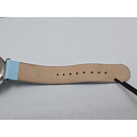 Aria Sterling Silver Watch Blue MOP Mosaic Dial Japanese Quartz New Battery - Picture 11 of 12